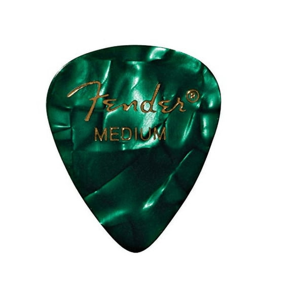 Fender 351 Premium Celluloid Guitar Picks Green Moto- Medium 144-Pack (1 Gross)