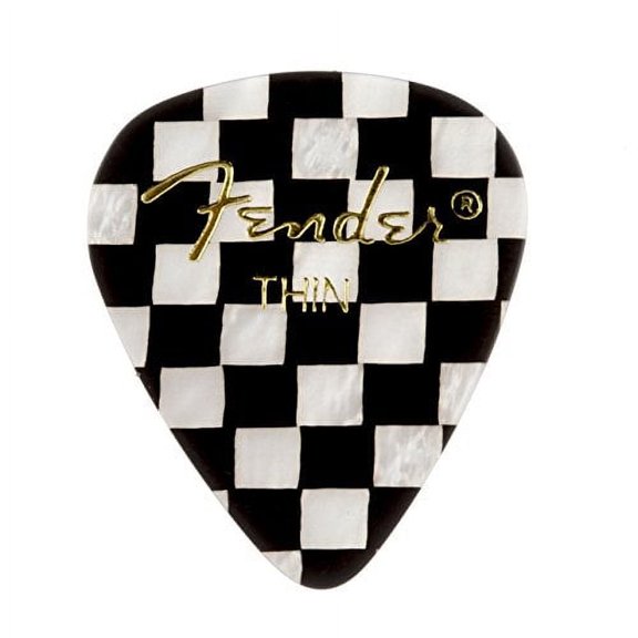 Fender 351 Shape Graphic Guitar Picks, Thin, Multicolor, 12 Pack