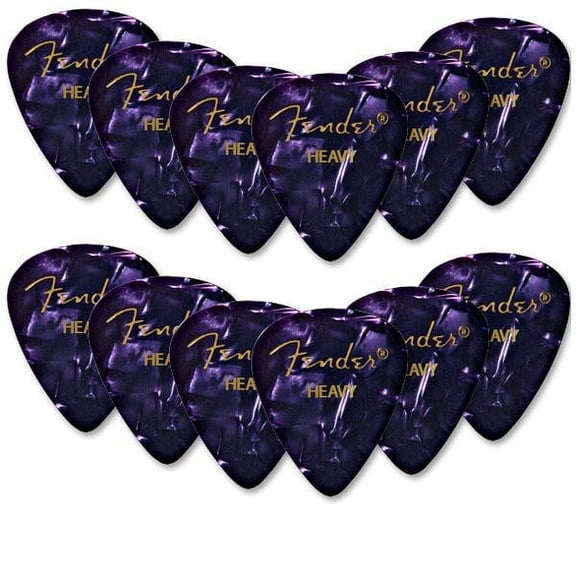 Fender 351 Purple Moto Heavy Picks (12 Picks)