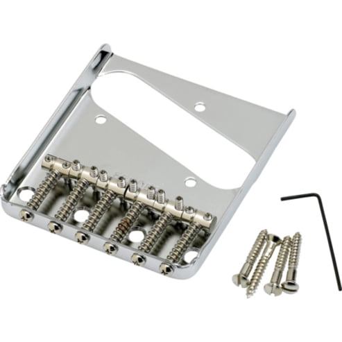 6-Saddle Vintage-Syle Telecaster&reg; Bridge Assembly (Chrome)
