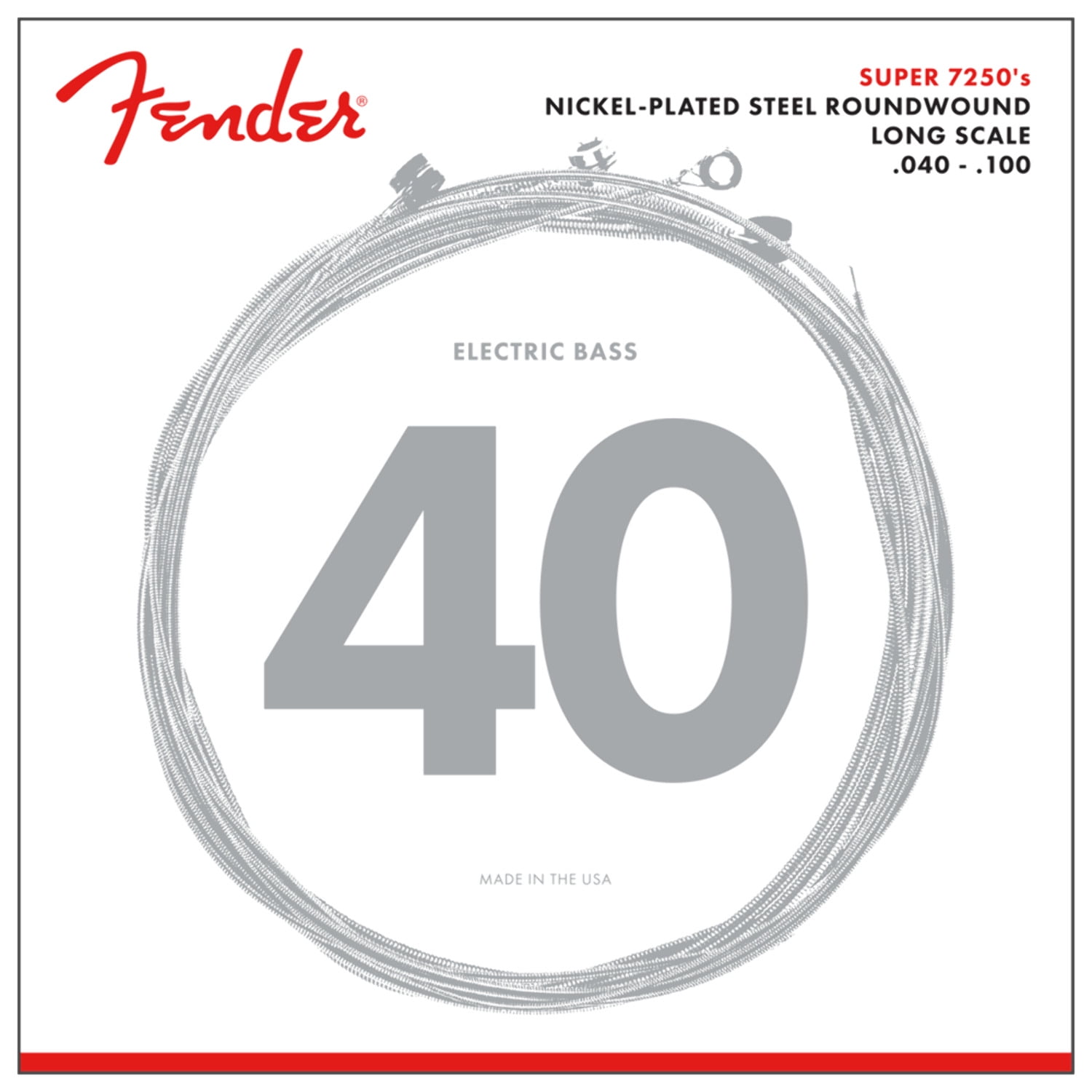 Fender 7250 Series Nickel Plated Bass Guitar Strings
