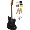 thumbnail image 1 of Fender Acoustasonic Standard Jazzmaster - Black Bundle with Strap, Guitar Cleaning Kit and Austin Bazaar Instructional Video, 1 of 9