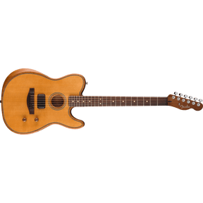 Fender Acoustasonic Standard Telecaster Acoustic-Electric Guitar, Solid Spruce Top, Aged Natural