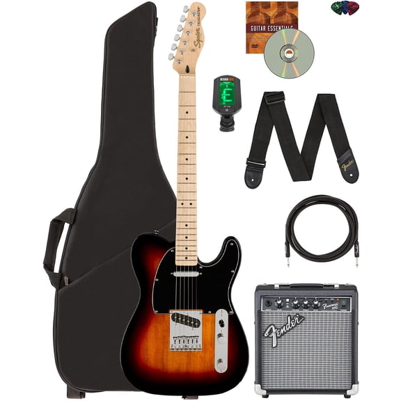 Fender Squier Affinity Telecaster - 3 Color Sunburst w/ Frontman 10G Amplifier