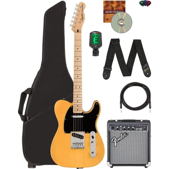 Fender Squier Affinity Telecaster - Butterscotch Blonde w/ Frontman 10G Amplifier