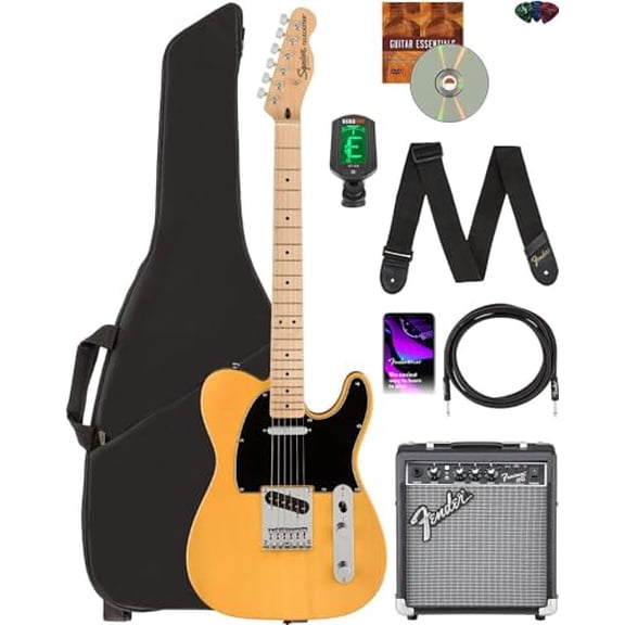 Fender Squier Affinity Telecaster - Butterscotch Blonde w/ Frontman 10G Amplifier