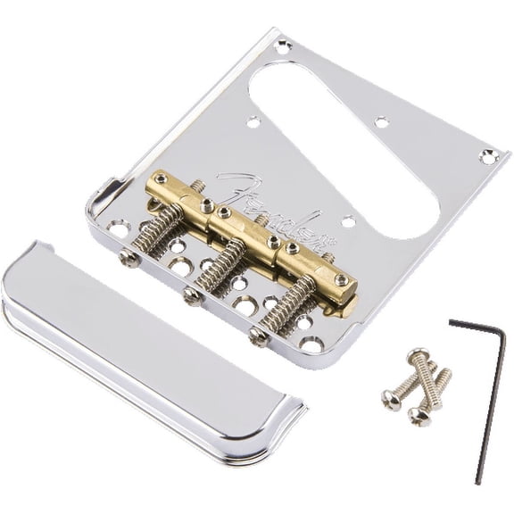Fender 3-Saddle American Pro Telecaster Bridge Assembly, Chrome