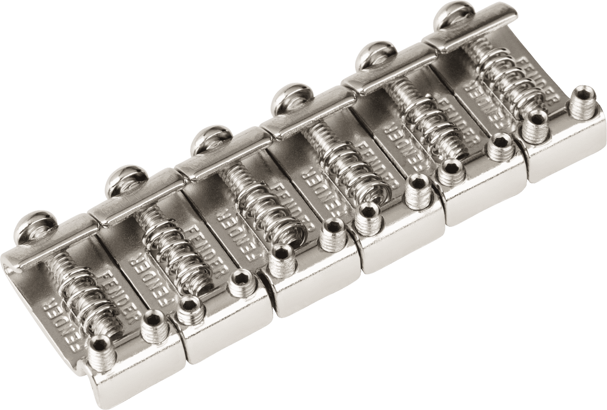 Fender American Standard Stratocaster Bridge Saddles ('08-Present), Nickel, Set of 6