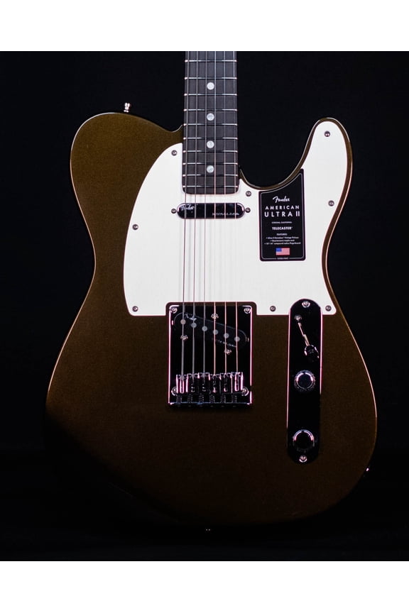 American Ultra II Telecaster, Ebony FB, Texas Tea