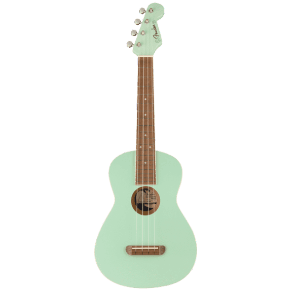 Fender Avalon Tenor Ukulele, Walnut Fretboard, Surf Green Model 0970450557