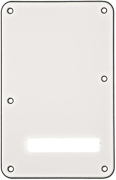 Fender Backplate, Stratocaster, White W/B/W, 3-Ply