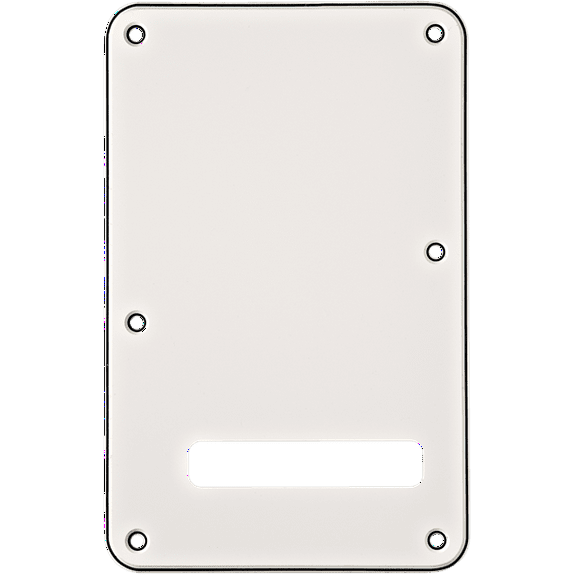 Fender Backplate, Stratocaster, White W/B/W, 3-Ply