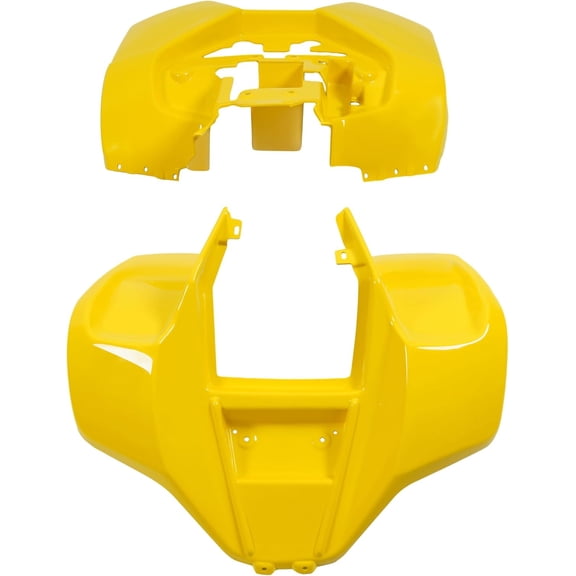 Fender Body kit Fairing Front & Rear Compatible with Suzuki LT80 Kawasaki KFX80 Kazuma Panda Dingo Lacoste Models Plastic Yellow