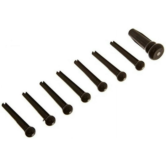 Fender Bridge Pin Set - Black w/ White Dot