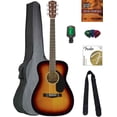 thumbnail image 1 of Fender CC-60S Solid Top Concert Acoustic Guitar - 3-Color Sunburst w/ Gig Bag, 1 of 4