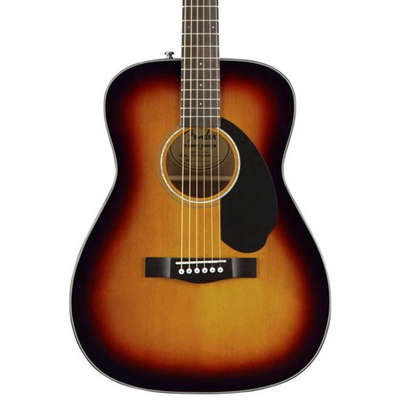 Fender CC-60S Concert Walnut Fingerboard Acoustic Guitar, 3-Color Sunburst