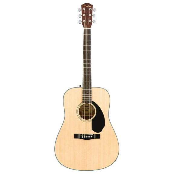 Fender CD-60S Dreadnought Acoustic Guitar with Solid Spruce Top, off-White, 31 lbs