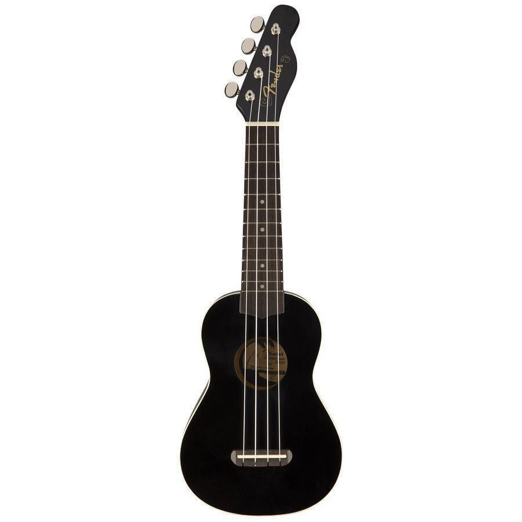 Fender® California Coast Venice Soprano Ukulele, Black