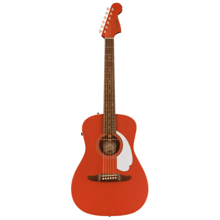Fender California Series Malibu Player Parlor Acoustic Electric, Fiesta Red