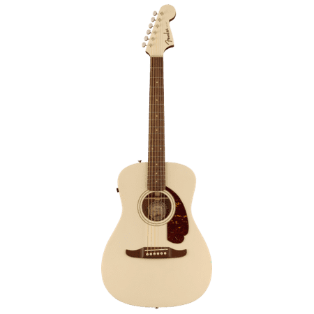 Fender California Series Malibu Player Parlor Acoustic Electric, Olympic White