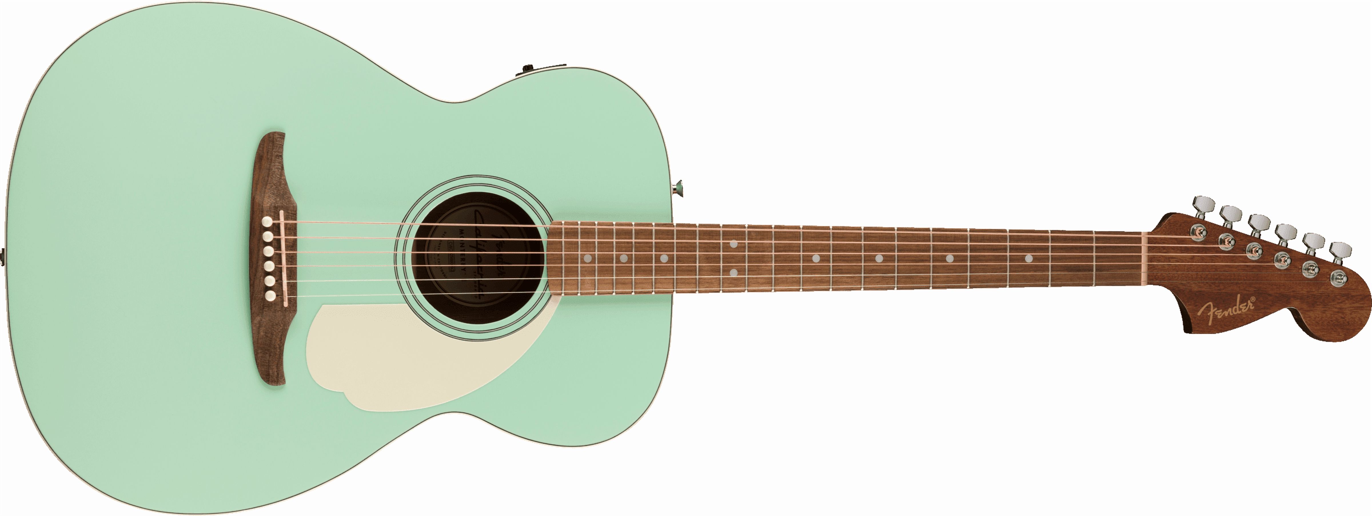Fender California Standard Monterey E Grand Concert Acoustic-Electric Guitar, Spruce Top, Surf Green