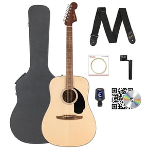 Fender California Standard Redondo Acoustic Guitar - Natural w/ Hard Case