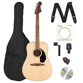 Fender California Standard Redondo Acoustic Guitar Pack - Natural w/ Tuner