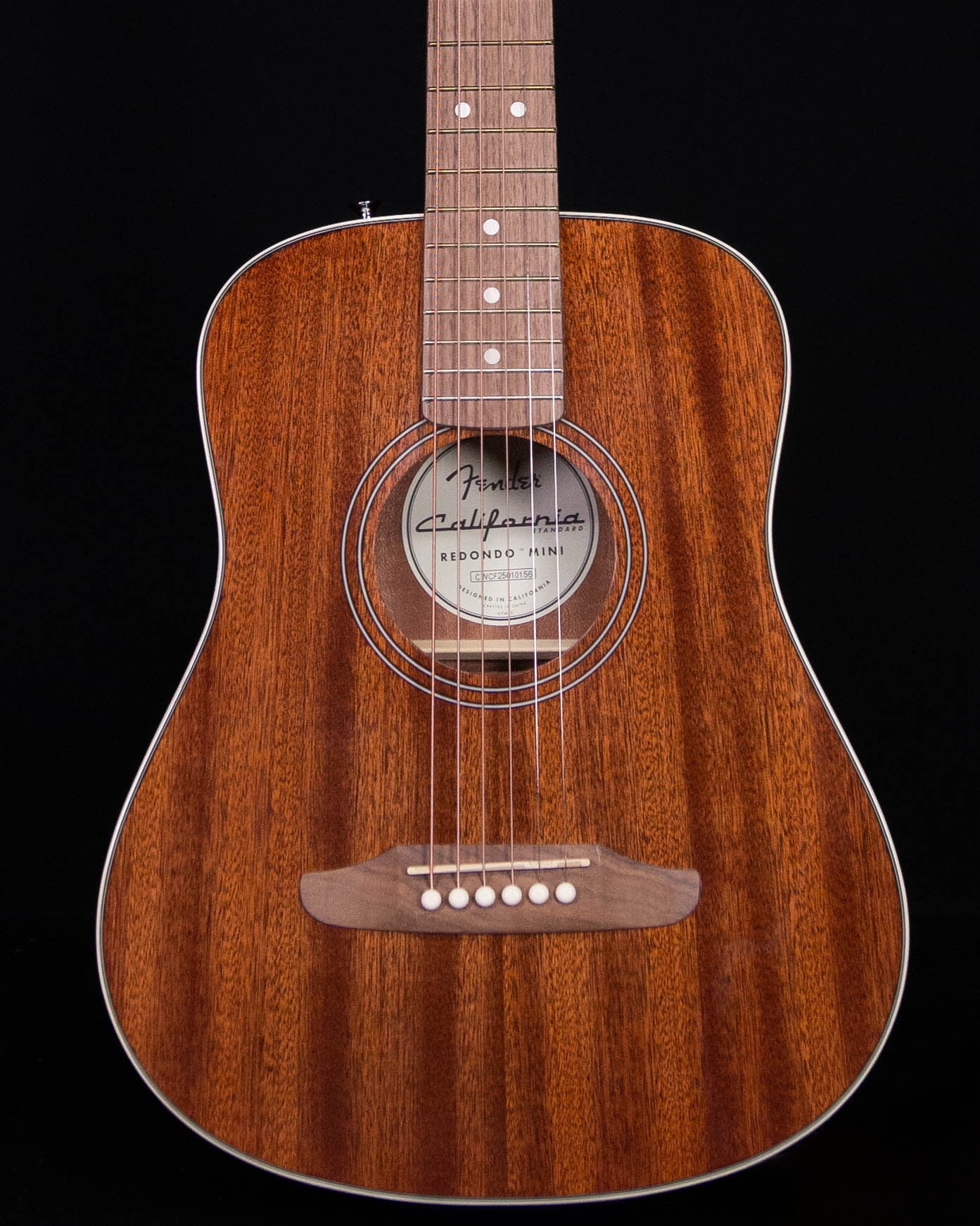 Fender California Standard Redondo Mini with Bag and Sapele Top (Natural Sapele)