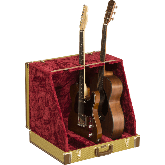 Fender Classic Series 3-Guitar Case Stand, Tweed