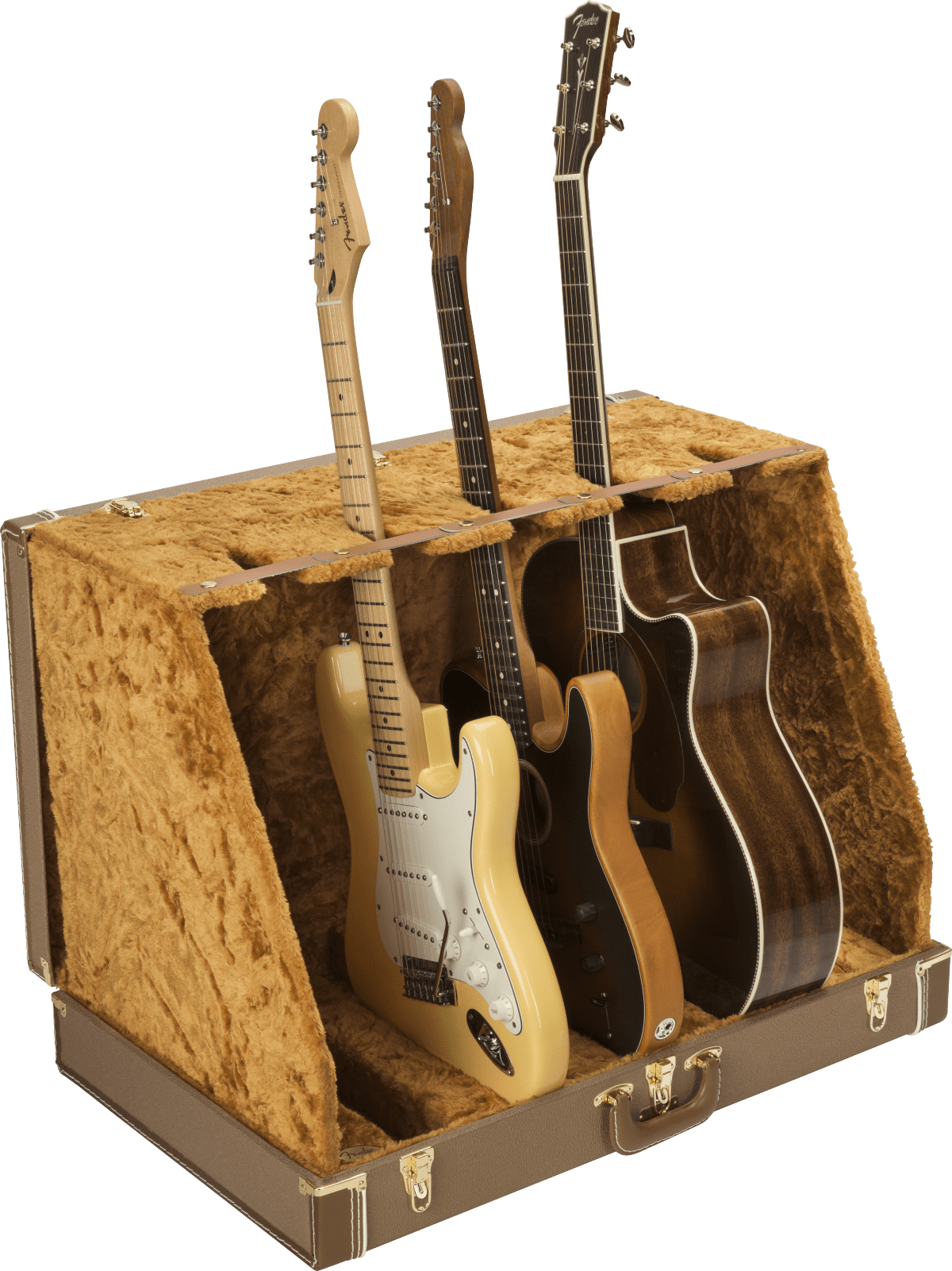 Fender Classic Series 5-Guitar Case Stand, Brown