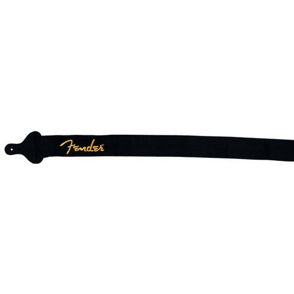 Fender Cloth Logo Guitar Strap - Black/Yellow