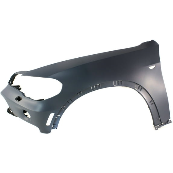 Fender Compatible with BMW X5 2007-2010 Left Driver Side with Signal Lamp and Reflector Hole with Head Lamp Washer Hole