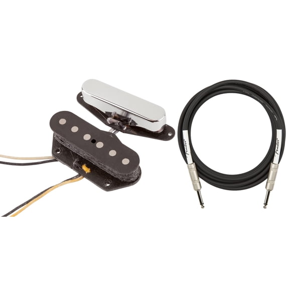 Fender Custom Shop '51 Nocaster Telecaster Pickups - Nickel w/ Instrument Cable