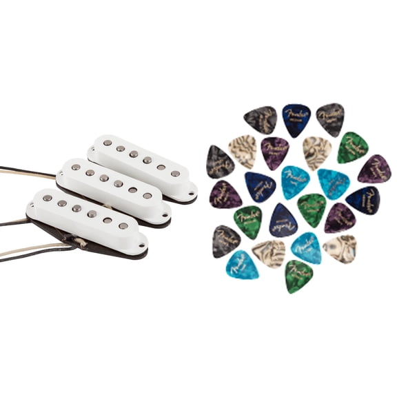 Fender Custom Shop '54 Stratocaster Pickups - White w/ Picks