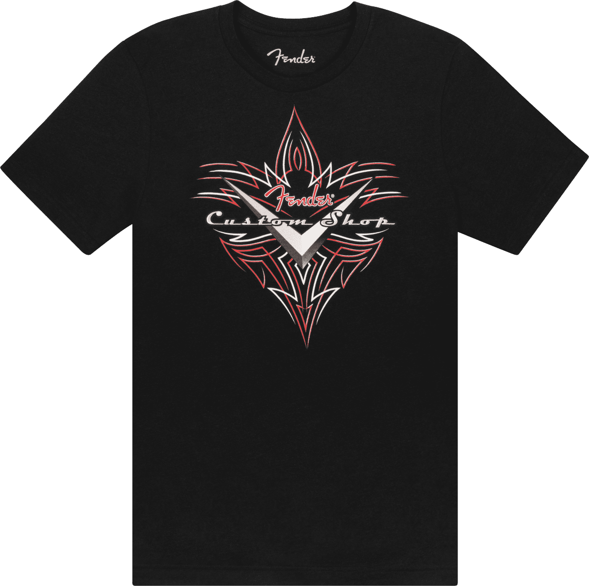 Fender® Custom Shop Pinstripe T-Shirt, Black, XL