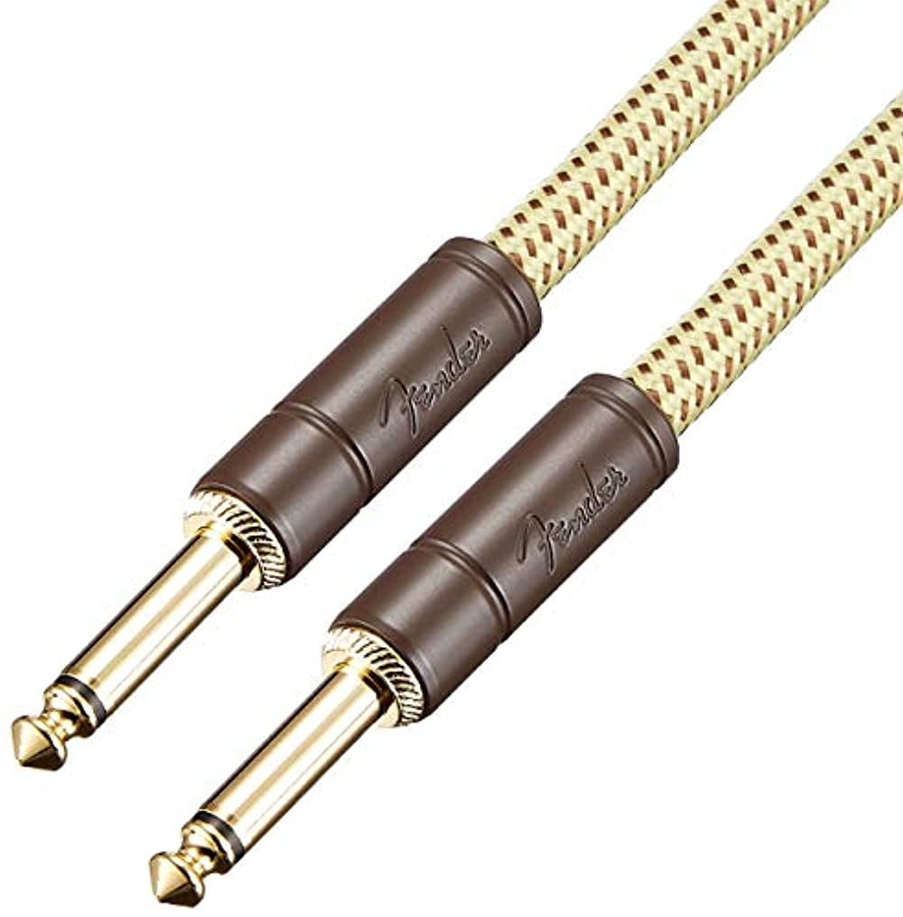 Fender Deluxe Series Instruments Cable, Straight/Straight, 5', Tweed