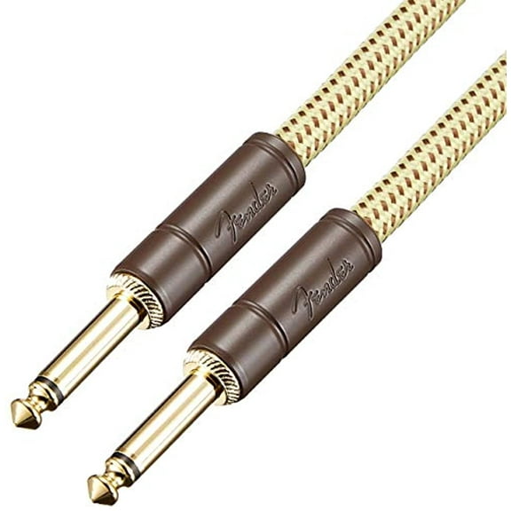 Fender Deluxe Series Instruments Cable, Straight/Straight, 5', Tweed