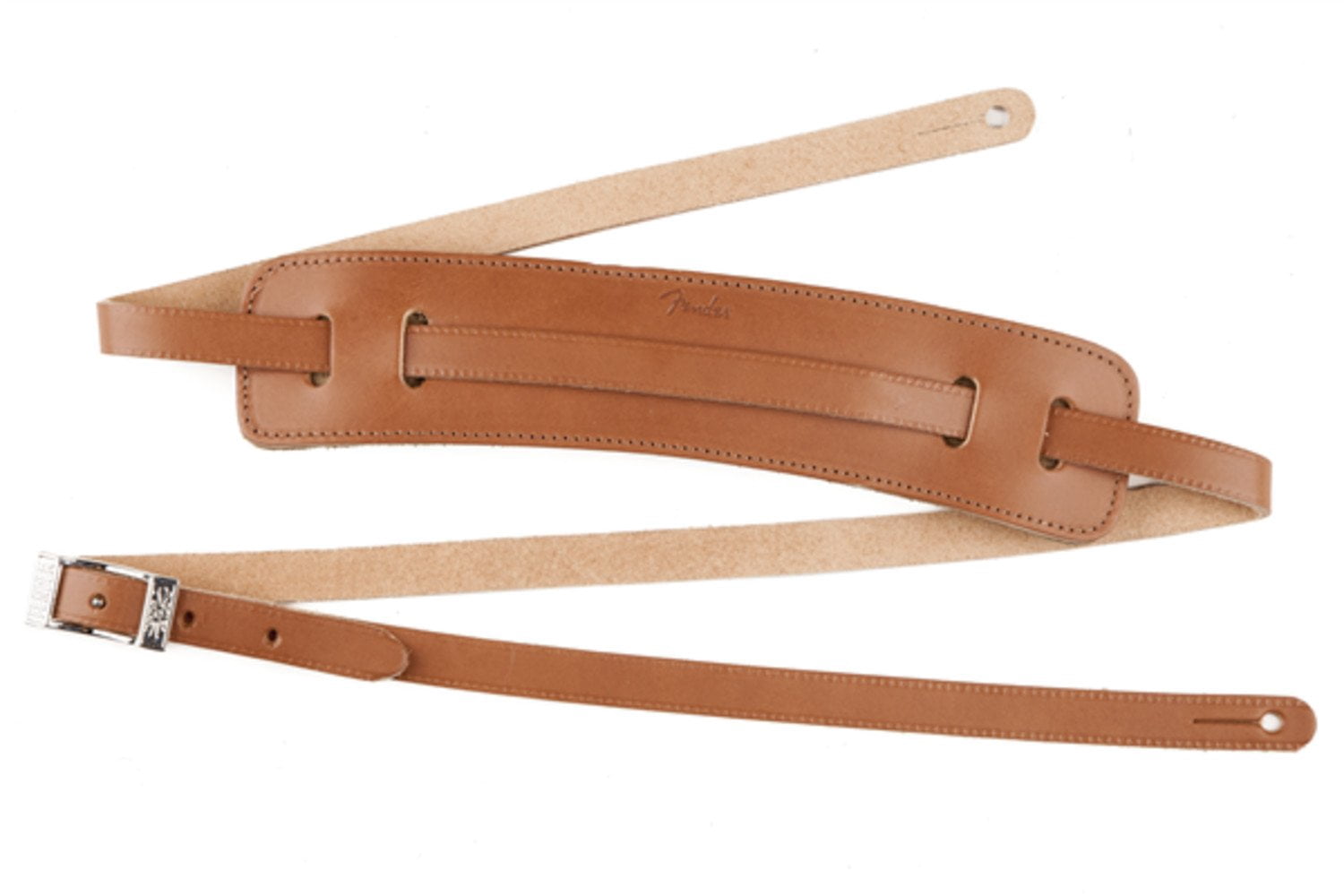 Fender Deluxe Vintage Leather Guitar Strap Natural