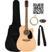 Fender FA Series Dreadnought Acoustic-Electric Guitar - Natural w/ Hard Case