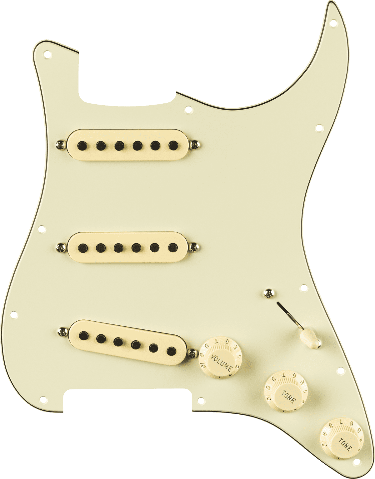 Fender Eric Johnson Signature Pre-Wired Strat Pickguard, 11-Hole, Mint Green
