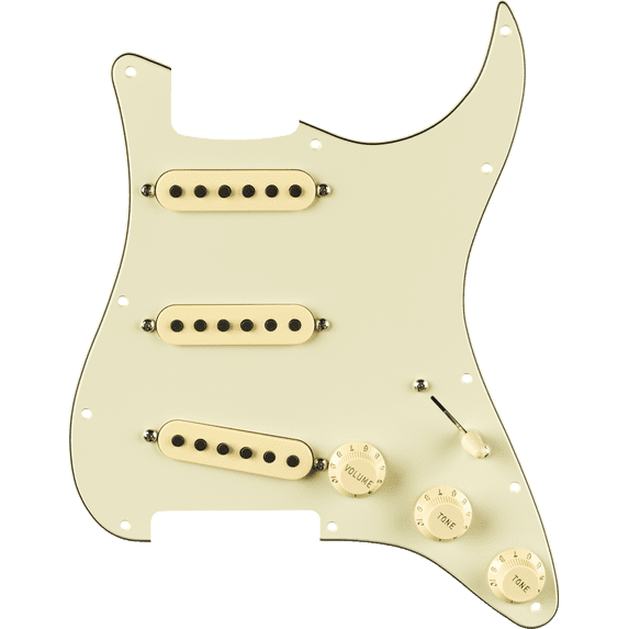 Fender Eric Johnson Signature Pre-Wired Strat Pickguard, 11-Hole, Mint Green