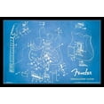 thumbnail image 1 of Fender - Exploded Strat Laminated & Framed Poster Print (34 x 22), 1 of 1