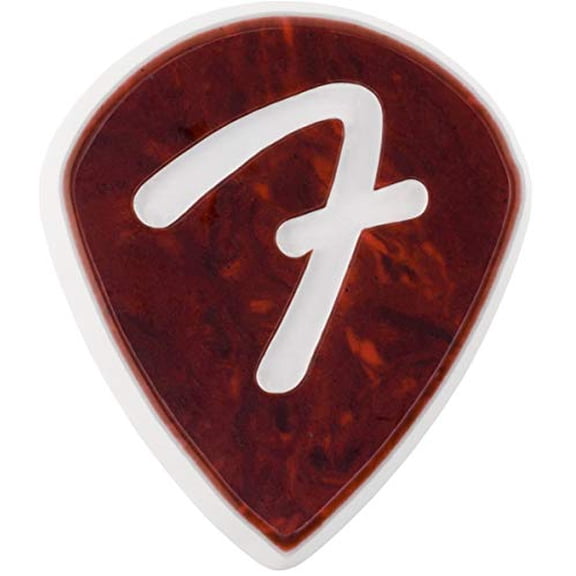 Fender F-Grip Tortoise Shell Pick - 551 Shape - 3 Pack