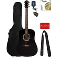 thumbnail image 1 of Fender FA-115 Dreadnought Acoustic Guitar - Black w/ Gig Bag, 1 of 4