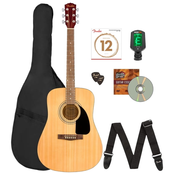 Fender FA-115 Dreadnought Acoustic Guitar - Natural w/ Gig Bag