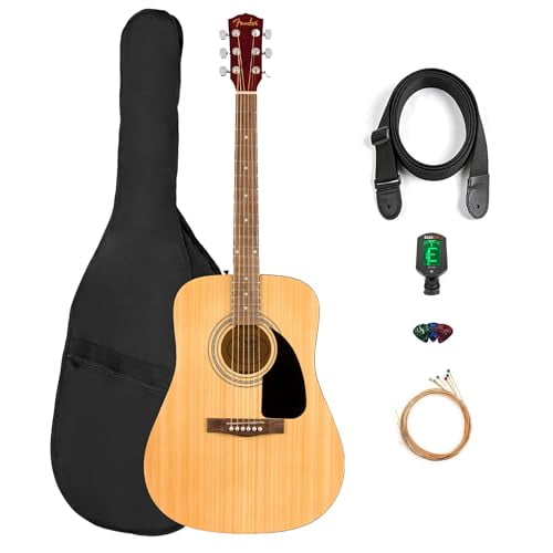 Fender FA-115 Dreadnought Acoustic Guitar - Natural w/ Gig Bag