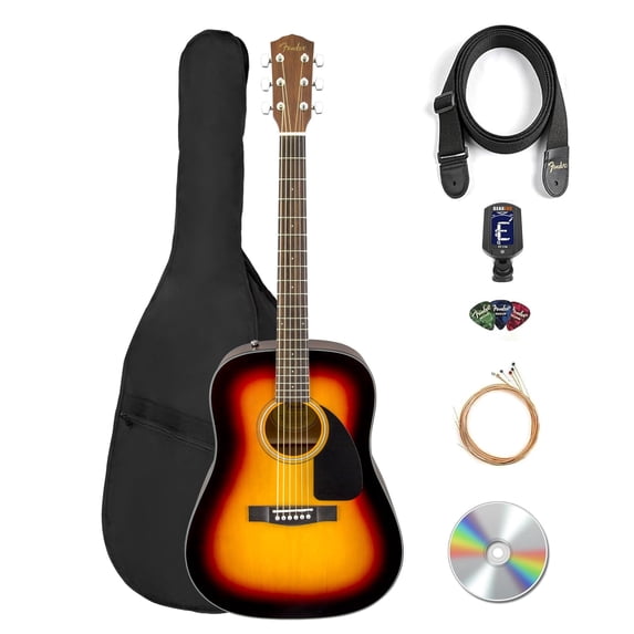 Fender FA-125 Dreadnought Acoustic Guitar - Sunburst w/ Gig Bag