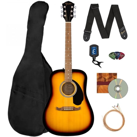 Fender FA-125 Dreadnought Acoustic Guitar - Sunburst w/ Gig Bag