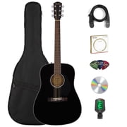 Fender FA-125 Dreadnought Acoustic Guitar - Black w/ Gig Bag