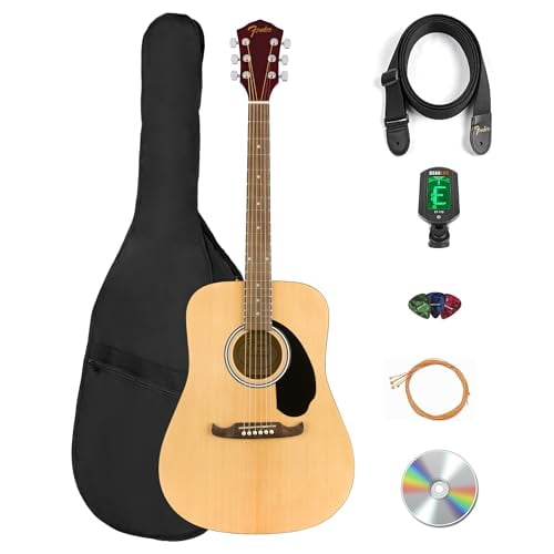 Fender FA-125 Dreadnought Acoustic Guitar - Natural w/ Gig Bag